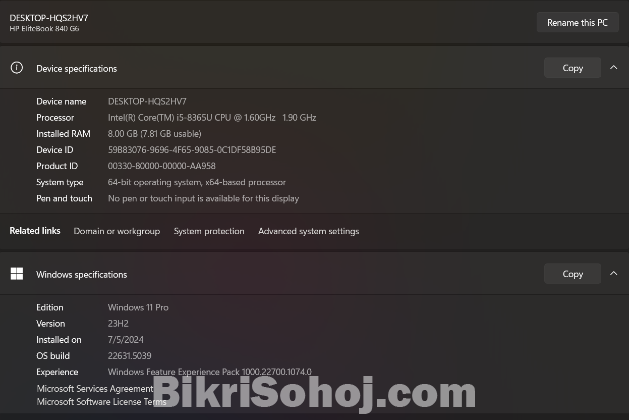 Hp Elitebook 840 G6